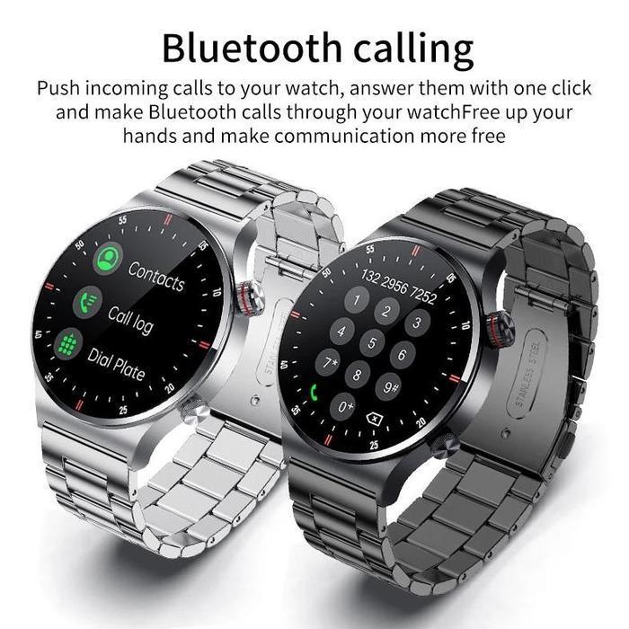PRODUK ORIGINAL LIGE Jam Tangan Pintar Pria Panggilan Bluetooth Sentuh Penuh Jam Tangan Olahraga EKG