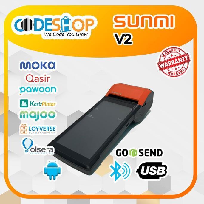 Sunmi V2 4G Printer Thermal Barcode Scanner Android 7.1 Mesin Kasir (TERBAIK) (TERBARU) (TERMURAH)