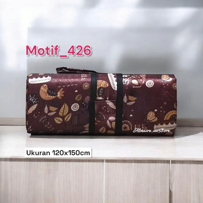 Lengkap- Tikar Lipat Tikar Piknik Microsatin Anti Air Anti Slip 120X150.Cm Camping Outdoor