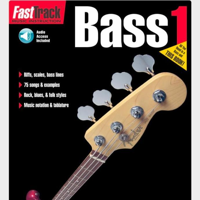 Murah Fast Track Bass Method book 1 or 2 Buku bass Belajar gitar bass Non COD