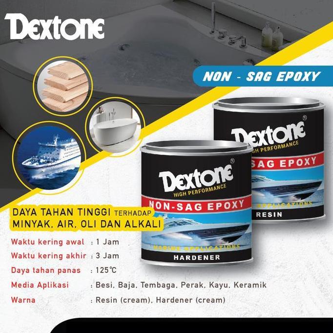 Qnqx- Dextone Lem Besi Epoxy Non Sag 170 Gr Lem  Kapal