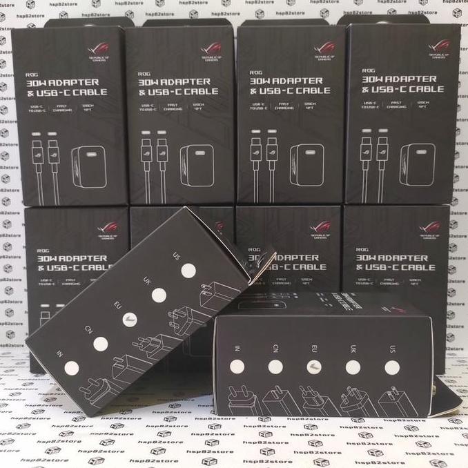 CHARGER 30W HYPERCHARGER ASUS ROG ORIGINAL (TERBAIK) (TERBARU) (TERMURAH)
