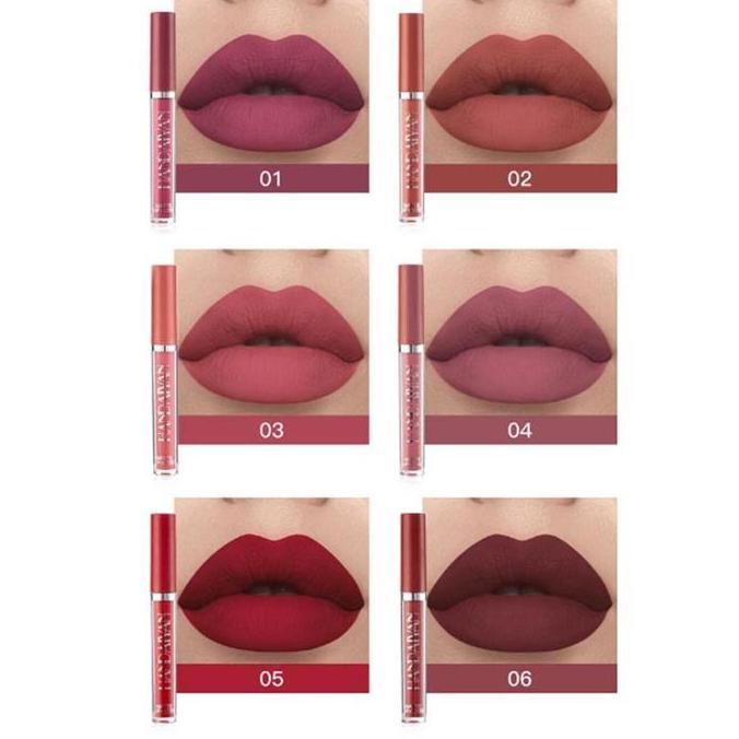 Bytlip- Alnece#001  Lasting Glossy Lipgloss 6-Pack Liquid Lipstick Gloss Lipstik