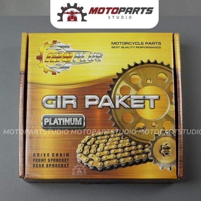 Bycle- Gear Gir Set Gir Paket Jupiter Mx 135 New 14 38T 428H Gold Motorcycle