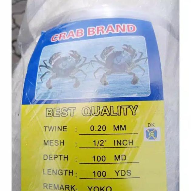 BEBAS ONGKIR - Jaring ikan lubang kecil halus bahan anco 1/2 inchi