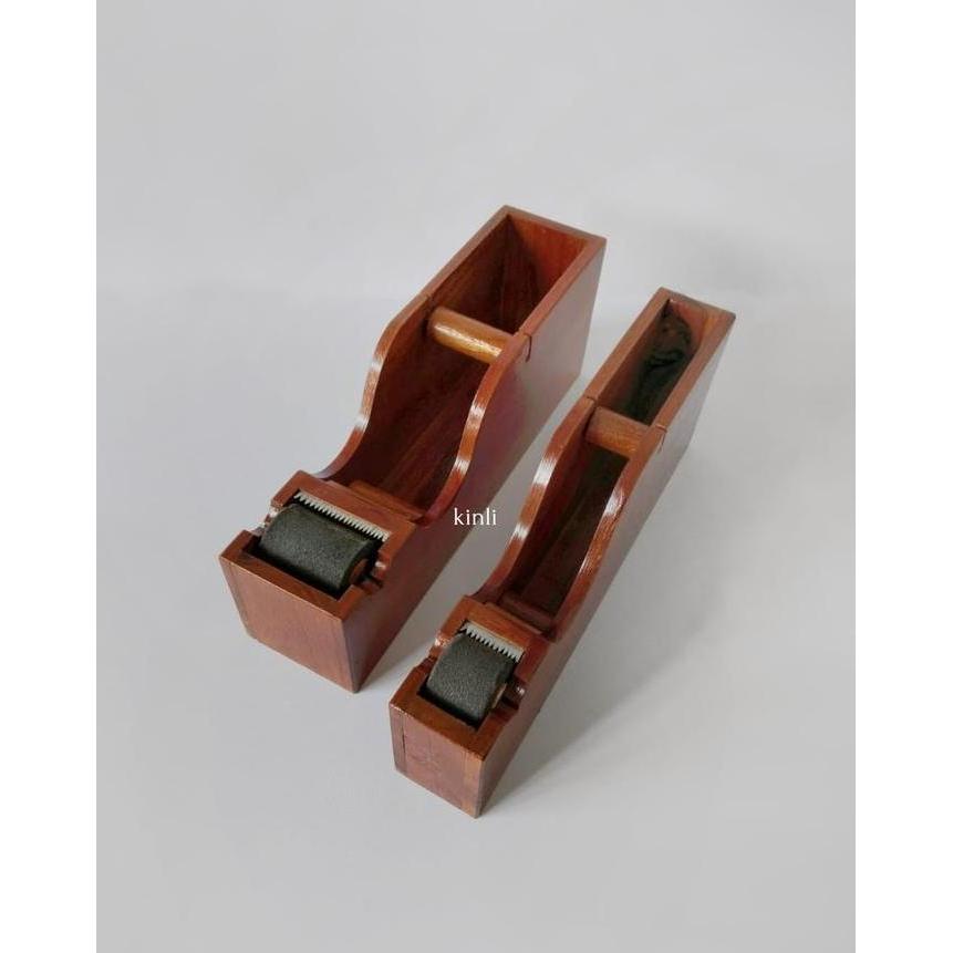 wooden dispenser gummed tape dispenser kayu lakban air