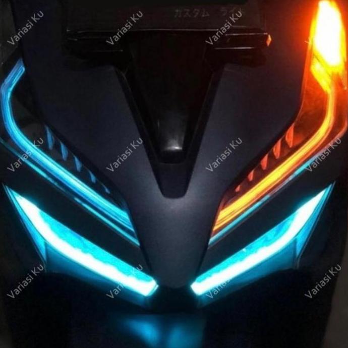 Bycle- Sepasang Lampu Alis Led Sen Running Wellcome Light Drl Alis Slim Fleksibel 30 Cm Modul Tanam