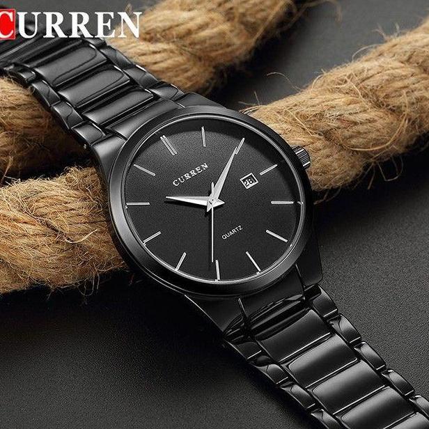 Wgwg- Jam Tangan Pria Analog Tali Stainless Steel Curren 8106