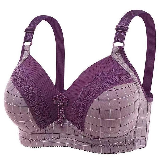 Wkwx- Bra Wanita Bh Ukuran Besar Tanpa Kawat Import Bra Bigsize