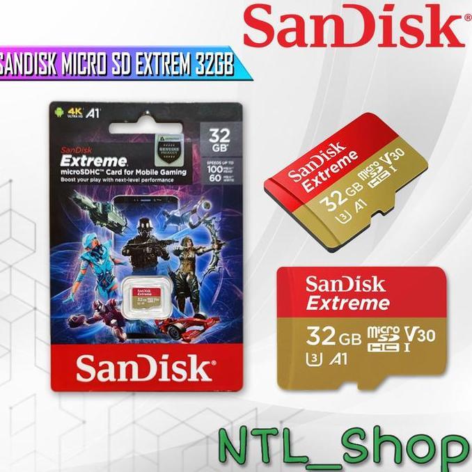 SANDISK MICRO SD EXTREM 32GB Sandisk Micro SD Extreme 32GB