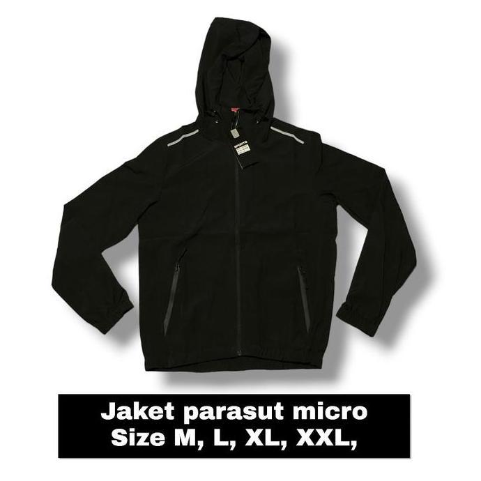 Lansungkirim- Jaket/Jacket Parasut Micro Import Pria Dan Wanita / Jaker Olahraga Gym Running Fitness