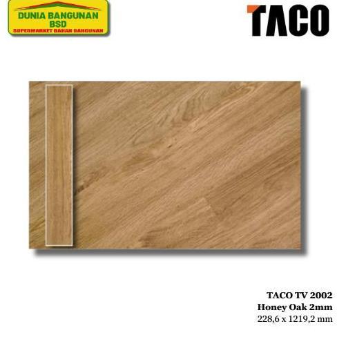 TERBARU! TACO TV 2002 Lantai Vinyl Honey Oak 2mm Vynil Flooring Vinil Floor