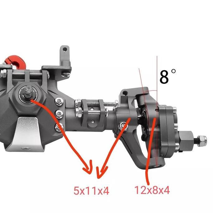 Bearing Gardan Portal Prisma Rc Axial Scx10 Ii