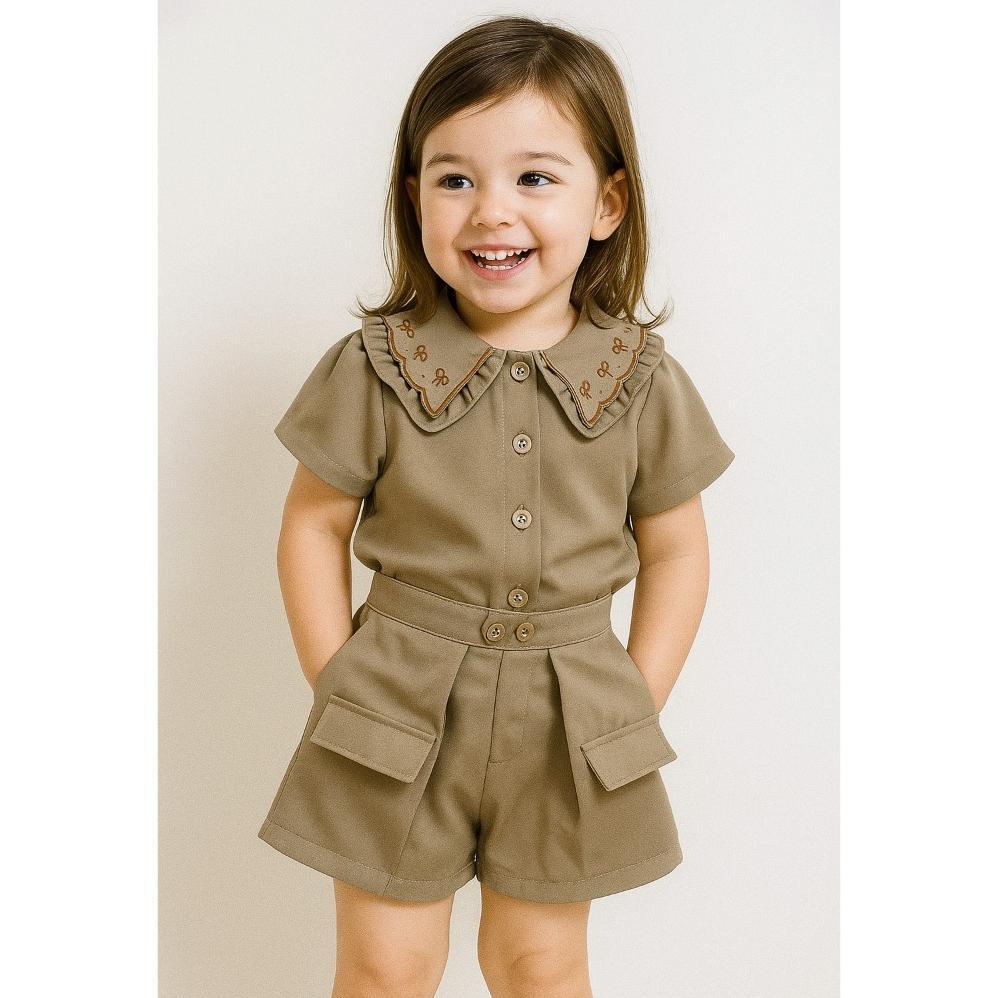 BEST SELLER D4 ONESET SAKURA SETELAN CELANA PENDEK ANAK PEREMPUAN C720