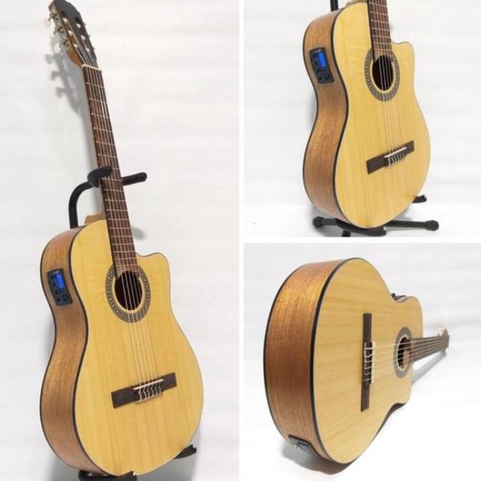 Gongging- Gitar Klasik Nylon Akustik Elektrik Cowboy Cgc 100 Na Ns Original