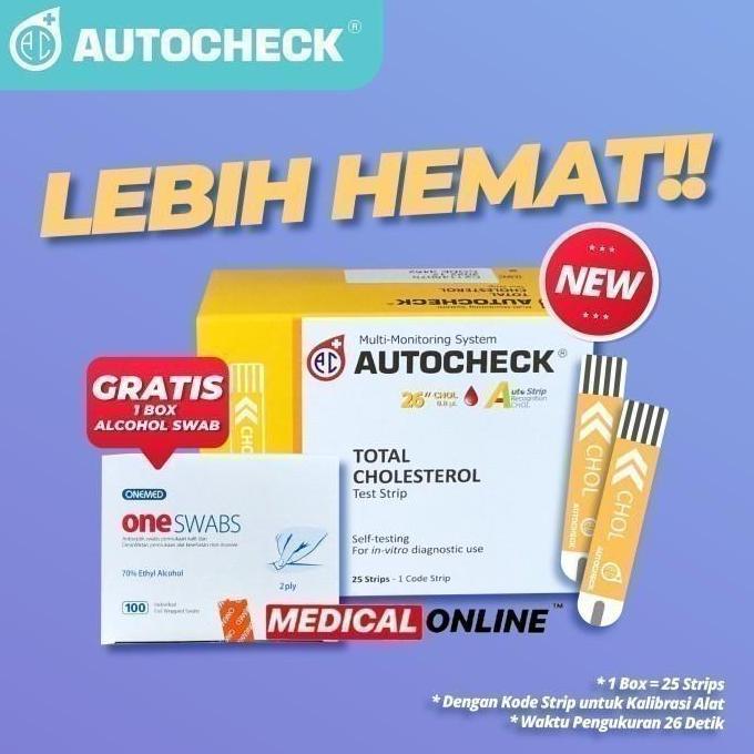 Medikit- Strip Kolestrol Autocheck Cholestrol Isi 25 Strip Medical Online