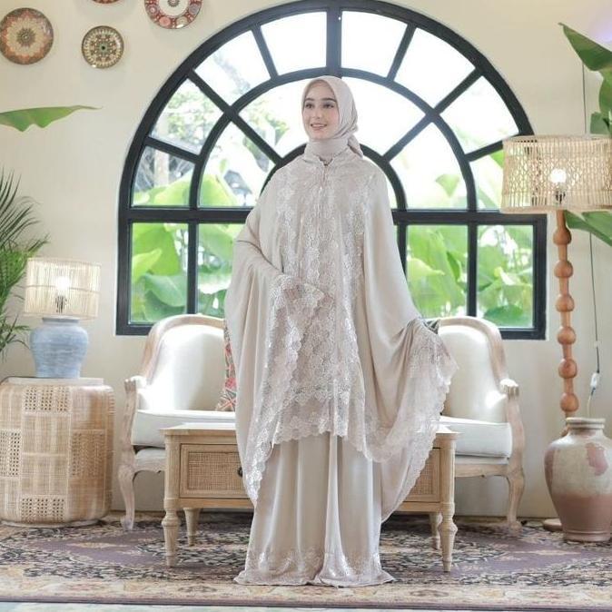 Mukena Zara Silk 2 IN 1 Premium Warna Terlengkap Mukenah Muslim Renda Dewasa Mewah Cantik Nyaman muk