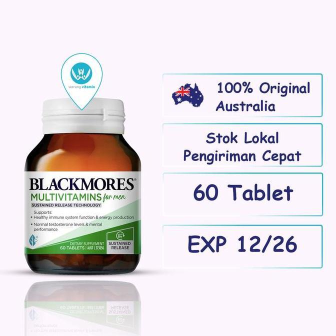Hololoo- Blackmores Multivitamin For Men 60 Tablet Multivitamins Pria
