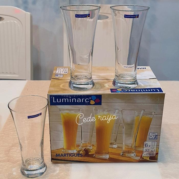 Gelas jus luminarc martigues 32 cl / 320 ml set isi 6 bh