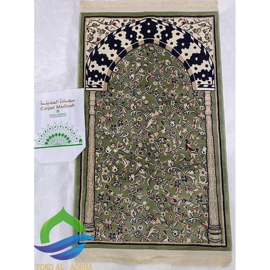 Otwkirim- Sajadah Rawdah Original Madinah/Rawdah Warna Hijau