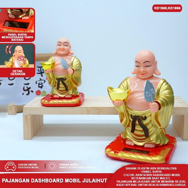 Pajangan Dashboard Mobil Dewa Uang Rejeki / Budha / Ganesha / Kwan Im-Hiasan Solar Premium