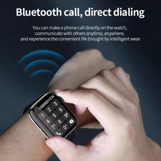 Lige Jam Tangan Pintar Pria Wanita Layar Sentuh Penuh Jam Tangan Olahraga Tahan Air Pelacak Kebugara