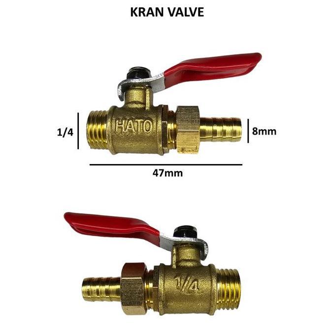 Istimewa- Valve Stop Setop Kran Keran Tembakan Valve Steam Setim Stim Gun Jet High Pressure Cleaner 