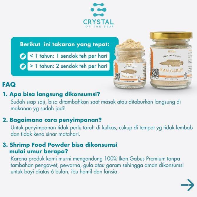 Foodgret- Gabus Food Powder 20G/Bubuk Ikan Gabus / Kaldu Mpasi / Tinggi Albumin