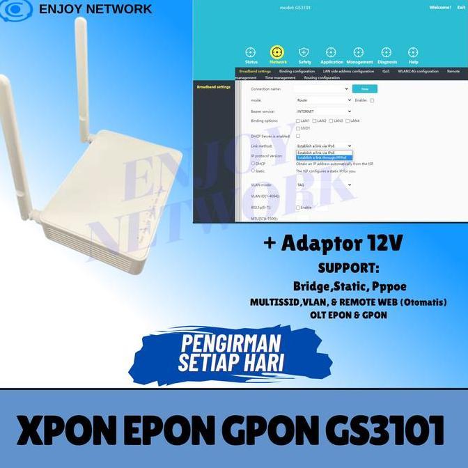 Lansungkirim- Xpon Epon Gpon Gs3101 + Adaptor