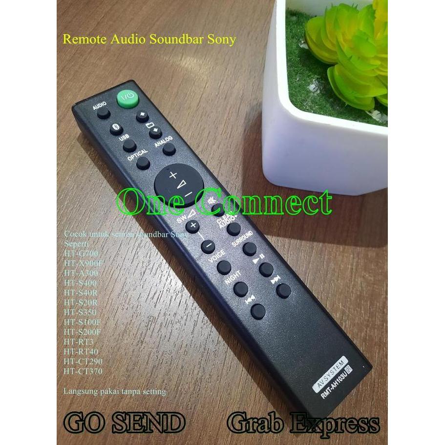 Sony Remote Audio Soundbar untuk Model HT-G700, HT-X900F, HT-A300, HT-S400, HT-S40R, HT-S20R, HT-S35