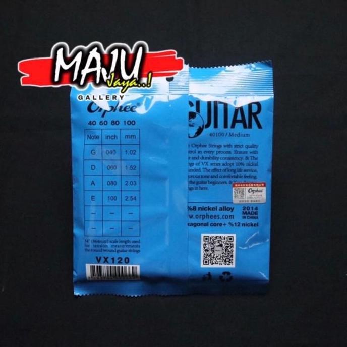 Senar Bass Akustik Elektrik Orphee Vx120 4 String