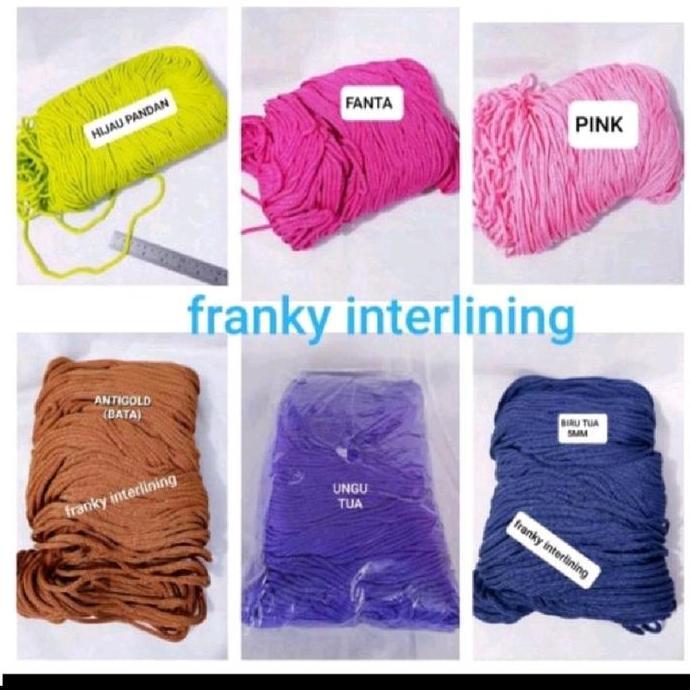 Lansungkirim- Tali Kur Diametee 4B / 5Mm Bahan Polyester Isi 20 Meter