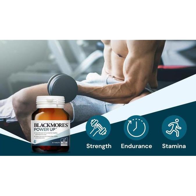 Cod,Bisa- Testoteron Booster / Blackmores Power Up 30 Tabs (Exp. 6 - 2027)