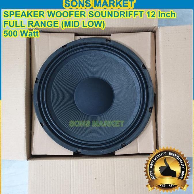SPEAKER WOOFER KOMPONEN SOUNDRIFFT SD 1250 12in 12 inch 500 WATT 12inch FULL RANGE SD1250