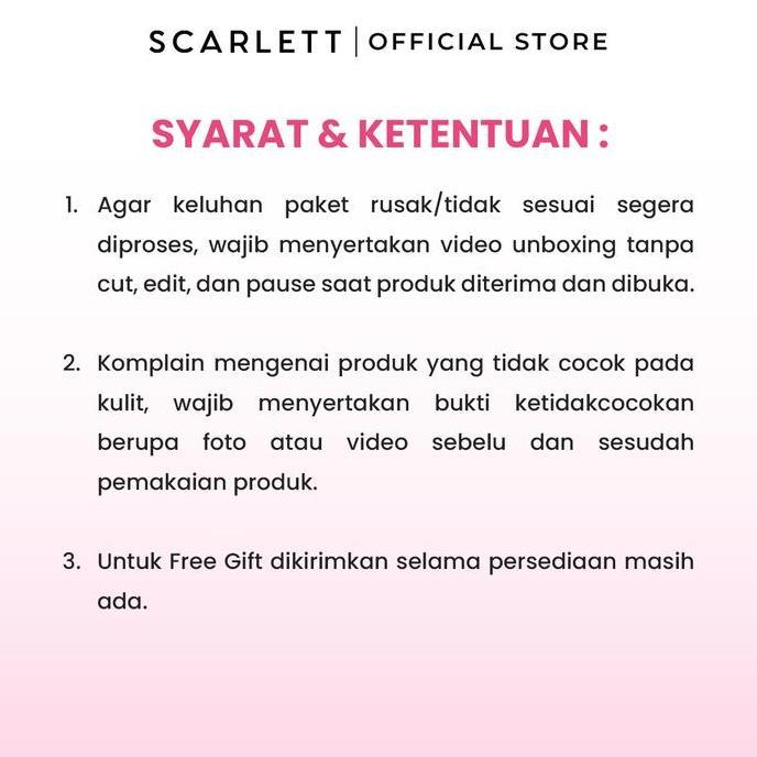 Cod,Bisa- Scarlett Paket Mencerahkan Wajah , Menghilangkan Jerawat, Mencegah Penuaan - ( Brightly Se