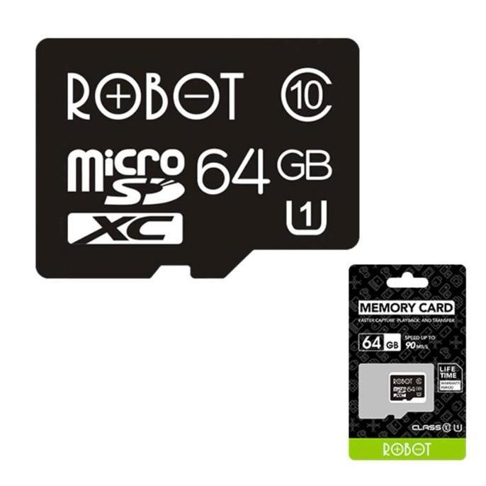 Lansungkirim- Robot Kartu Memori Hp Micro Sd 64Gb Class 10 Memory Card Original Bergaransi Resmi