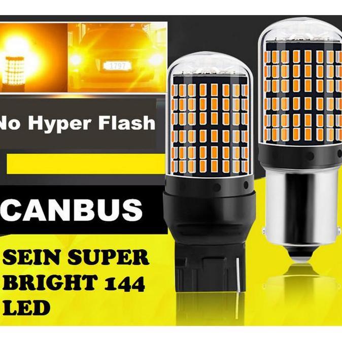 Yesss- Lampu Led T20 7440 144 Led Super Bright Lampu Led Sein Super Terang