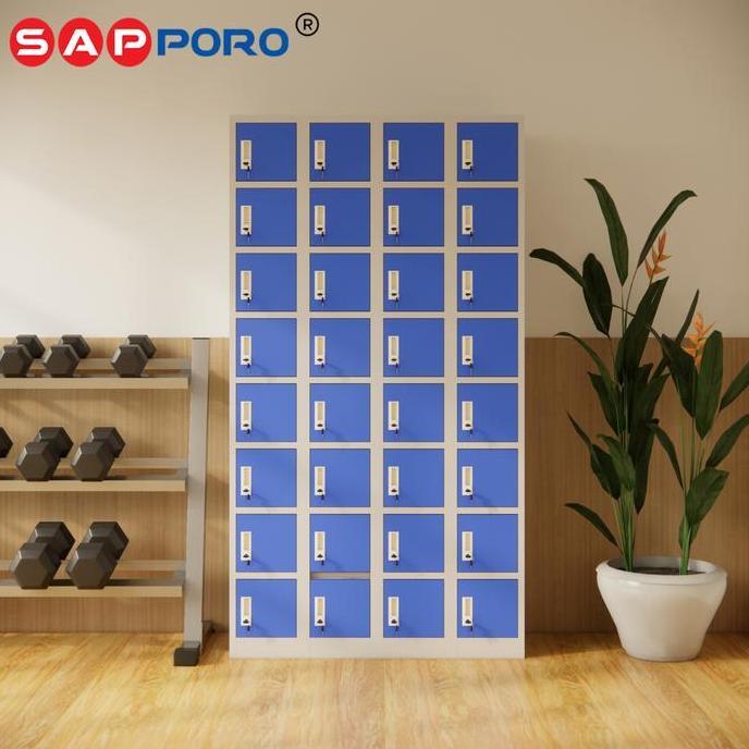 Doxdoc- Sapporo Stuttgart - Loker Besi 32 Pintu | Steel Locker 32 Doors