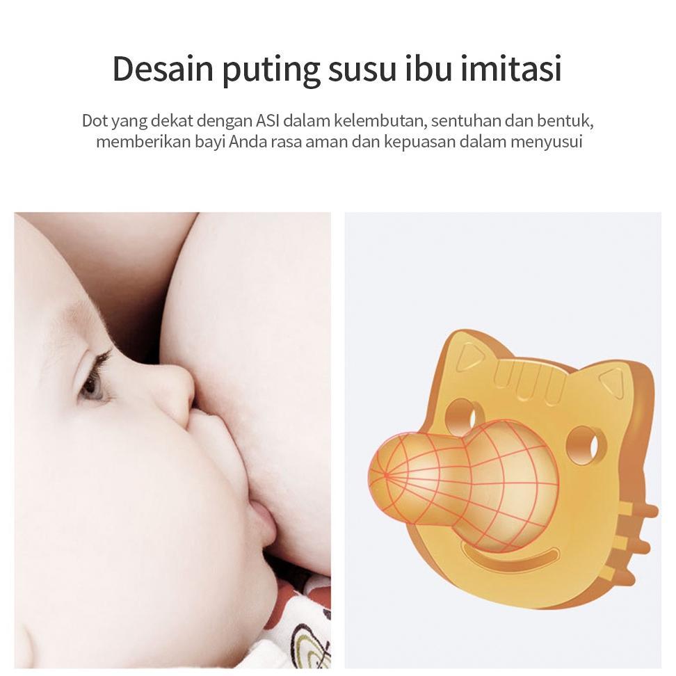 PROMO AIKOKY Dot empeng bayi newborn/empeng bayi silikon lembut/kompeng bayi 0 6 bulan