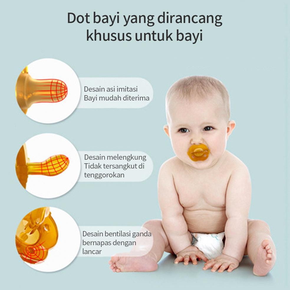 Sale Aikoky Dot Empeng Bayi Newborn/Empeng Bayi Silikon Lembut/Kompeng Bayi 0 6 Bulan