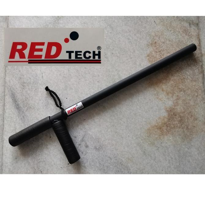 Pentungan steel besi T Tongkat Satpam Security hitam REDTECH kuat