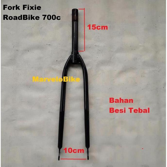 Fork Sepeda Fixie RoadBike 700c Ukuran Standar 22.2mm Besi