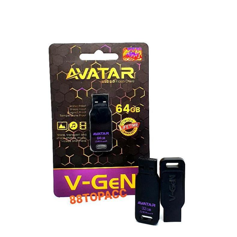 Flashdisk Vgen Avatar 8GB 16GB 32GB 64GB 128GB / USB Flashdisk V Gen Original / Flash Disk V-gen