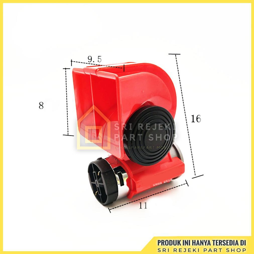 TERLARIS Klakson Angin Nautilus Dinamo 12 - 24 Volt  Untuk Mobil Pick Up Dan Truck - Kelakson Stable