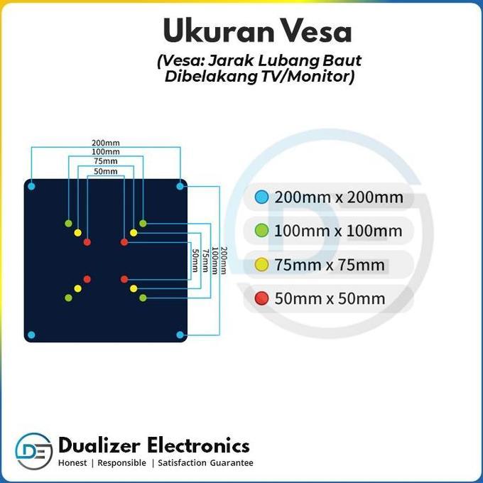 Bracket Braket Smart Tv 32 40 42 43 Inch Sony Toshiba Aqua Polytron