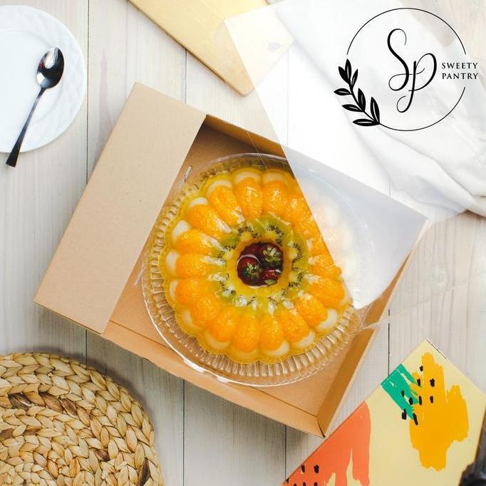 Allthebest- Dus Box Pudding Packaging Kotak kue Puding Sekat Window mika