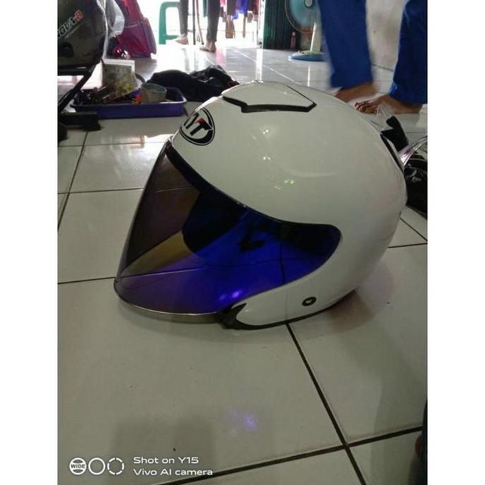 Thebest- VISOR VENOM KYT KYOTO / IRIDIUM BLUE / VENOM NORISK