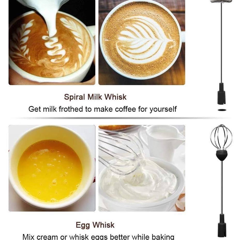 Mixer Kopi-Pengaduk Pembuih susu kopi Pengaduk tangan Pengocok listrik Pengaduk Recharge USB