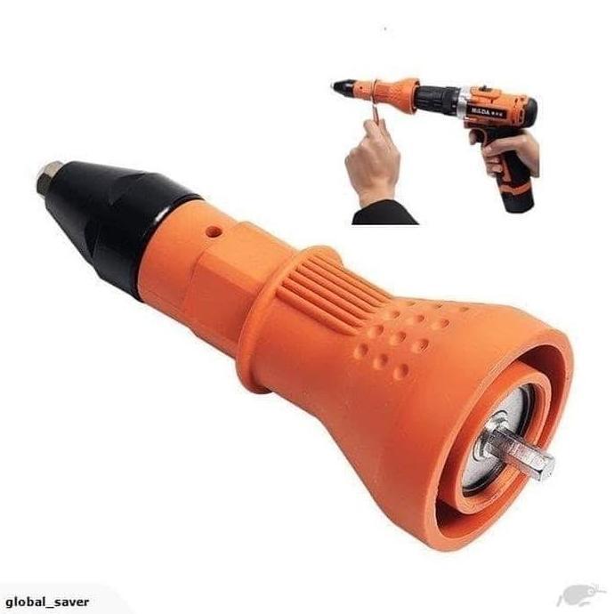 Bestone- Rivet Gun Tools Adapter For Cordless Drill Auto Riveter Adaptor Rivet