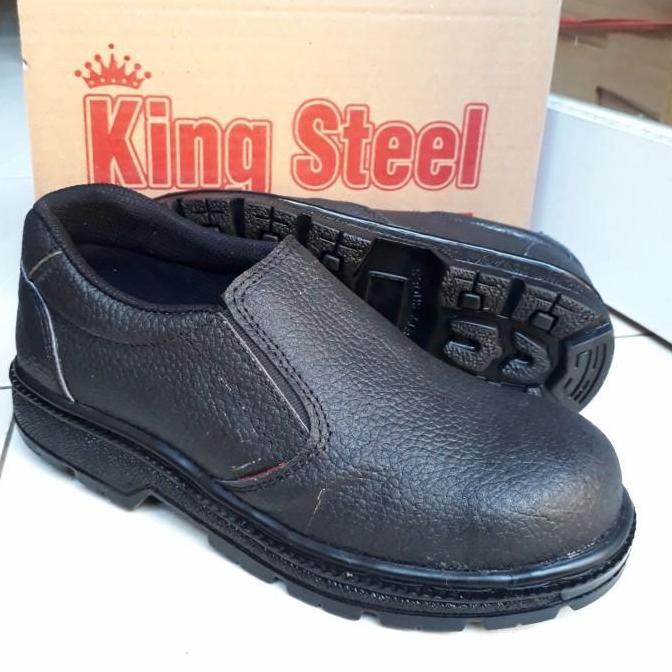 Bestone- Sepatu Safety Ujung Besi Kulit Asli King Steel S11